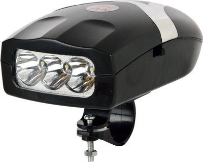 

Dark Horse Bicycle 3 LED 3 Mode Front Light & Horn Battery LED Front Light(Black)
