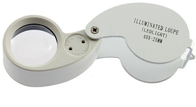 TARGET PLUS FIRST QUALITY WITH LED 40X Magnifying Glass(White)