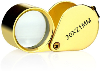 TARGET PLUS POWER 21mm FIRST QUALITY 30X Magnifying Glass(Gold)