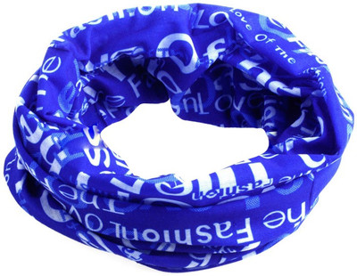 

Futaba Bicycle Outdoor Bandana Bohemia Head Face Mask - Blue Letters Anti-pollution Mask(Blue, Pack of 1