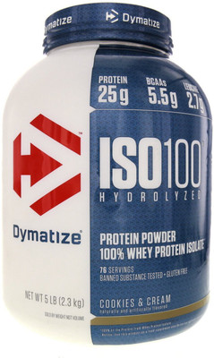 

Dymatize ISO 100 Whey Protein(2.3 kg, Cookies, Cream)