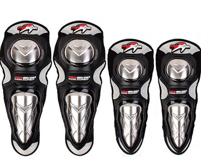

Probiker Knee Guard, Elbow Guard Free Black(Pack of 4)