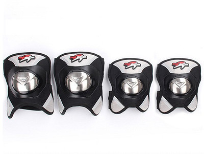 

Probiker Knee Guard, Elbow Guard Free Black(Pack of 4)