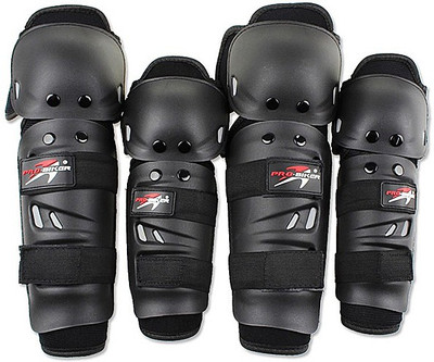 

Probiker Knee Guard, Elbow Guard Free Black(Pack of 4)