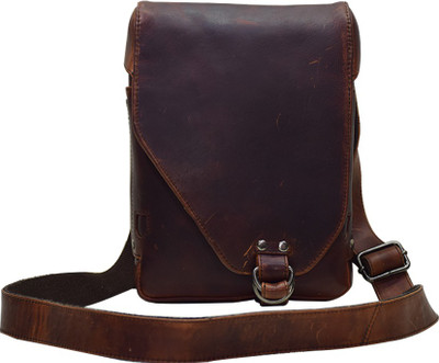 

shankar produce Boys & Girls Casual Brown Genuine Leather Sling Bag