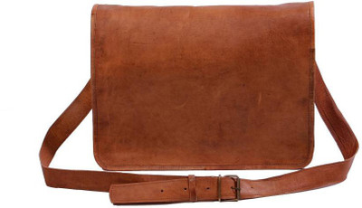 

iHandikart Men & Women Formal Brown Genuine Leather Sling Bag