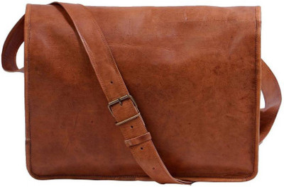 

iHandikart Men & Women Formal Brown Genuine Leather Sling Bag