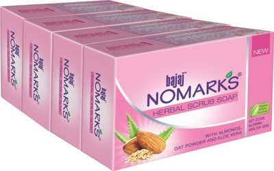 

Bajaj Nomarks Herbal Scrub Soap(500 g, Pack of 4)