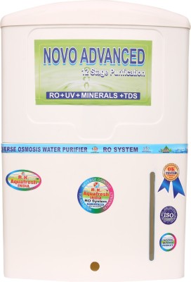 R.K. AQUA FRESH INDIA Novo Advanced 12Stage 10 L RO + UV + UF Water Purifier(White)