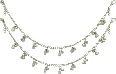 HIGH TRENDZ Beautiful Designer Latest Charm Payal/Anklet Alloy Anklet(Pack of 2)