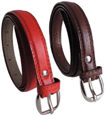 

BULL-I Girls Multicolor Artificial Leather Belt, Multi