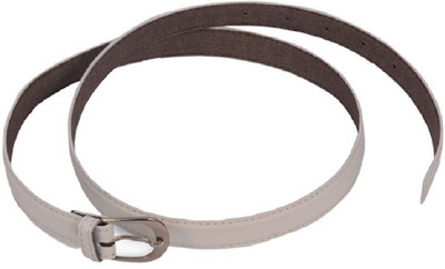 

BULL-I Girls White Artificial Leather Belt