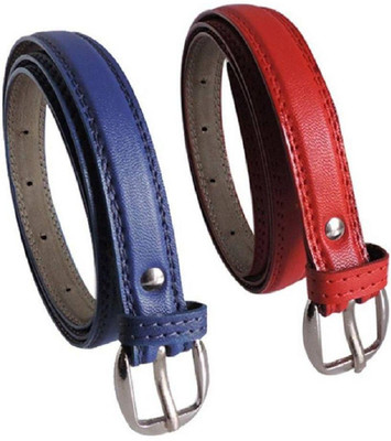 

BULL-I Girls Multicolor Artificial Leather Belt, Multi