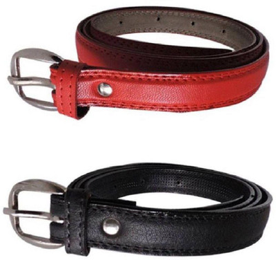 

BULL-I Girls Multicolor Artificial Leather Belt, Multi
