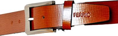 

ferric Men Formal Brown Genuine Leather Belt