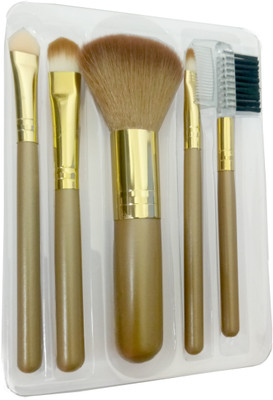 

Rock Crysteal Makeup Brush-GoldenBrown(Pack of 5)