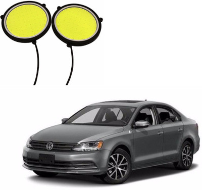 AUTOGARH Round DRL Fog Lamp, Backup Lamp, Interior White led For Volkswagen Jetta Car Fancy Lights(White)