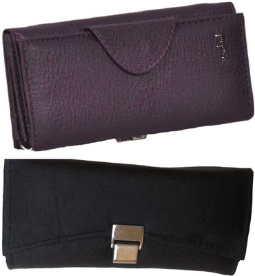

goldeno Casual Purple, Black Clutch, Black;purple