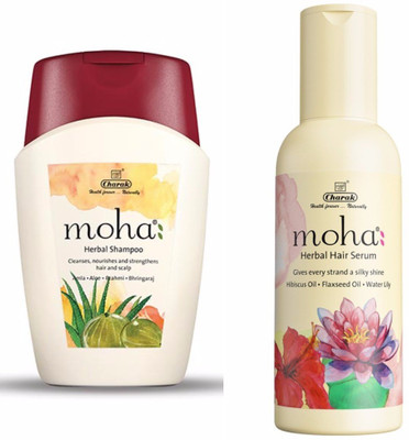 

Moha Herbal Shampoo & Herbal Hair Serum Combo (100ml + 30ml)(Set of 2)
