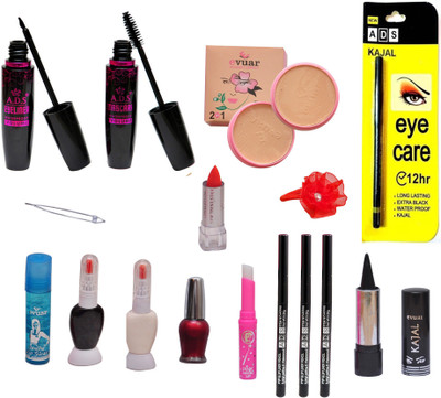 

ADS Professional Makeup Combo (16 in 1)(Set of 16)