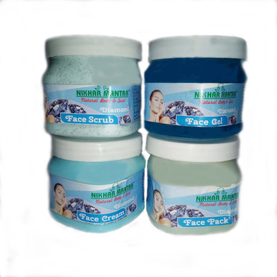 Nikhar Mantra Dimaond Scrub Gel Cream Pack 200ml Each(Set of 4)