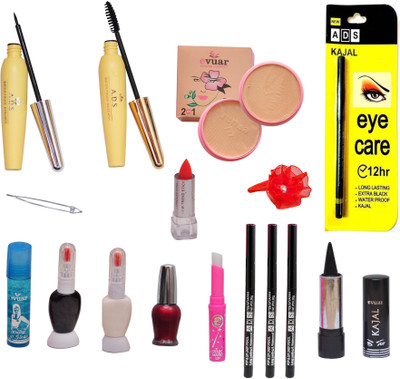 

ADS Professional Makeup Combo (16 in 1)(Set of 16)