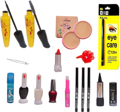 

ADS Professional Makeup Combo (16 in 1)(Set of 16)