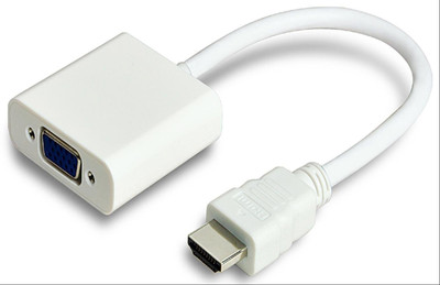 

SHAFIRE HDMI to VGA Converter Adapter Cable - The simplest converter - No power needed. VGA Cable(White)