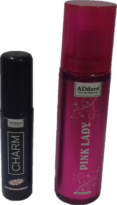 

ADDORE CHARM + PINK LADY DEO PERFUME FOR MEN & WOMEN 20ML + 100ML Perfume Body Spray - For Men & Women(120 ml, Pack of 2)