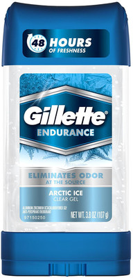 

Gillette ENDURANCE Arctic Ice Clear Gel Anti-Perspirant-3.08 OZ Deodorant Stick - For Men(107 g)