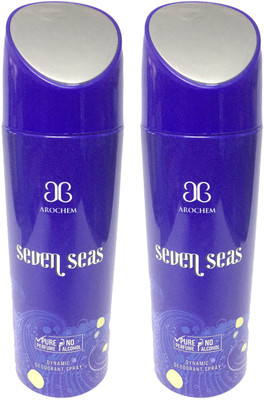 

Arochem Seven Seas Perfume Body Spray - For Men & Women(400 ml, Pack of 2)