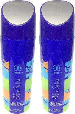 

Arochem Blue Star Perfume Body Spray - For Men & Women(400 ml, Pack of 2)