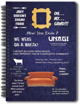 

MC SID RAZZ A5 Notebook(Friends-Tv Series, Multicolor, Pack of 4)