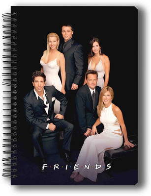 

MC SID RAZZ A5 Notebook(Friends-Tv Series, Multicolor, Pack of 4)