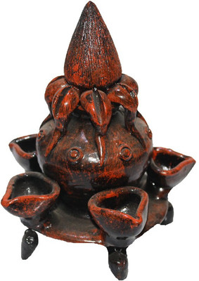 

Sarvsiddhi Terracotta Kalash Diya Terracotta Table Diya(Height: 9 inch)