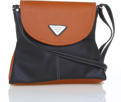 

Lady Queen Shoulder Bag(Brown, Blue), Blue;brown