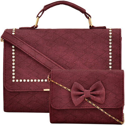 

Mark & Keith Hand-held Bag(Maroon)