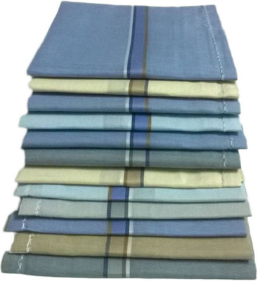 Aadikart Multicolor-Hanky-12 [ Multicolor ] Handkerchief(Pack of 12)