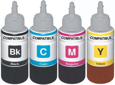 

Dubaria Refill Ink For Use In HP 5300 / 7380 / 5400 / 8600 Printers Compatible With HP 18 / 88A Ink Cartridge - Cyan, Magenta, Yellow & Black - 100 ML Each Bottle Multi Color Ink Toner(Black, Cyan, Magenta, Yellow)