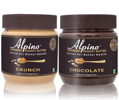 

Alpino Peanut Butter Crunch With Peanut Butter Chocolate 340 g(Pack of 2)