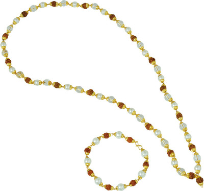 Dzinetrendz Brass Gold-plated Gold Jewellery Set(Pack of 1)