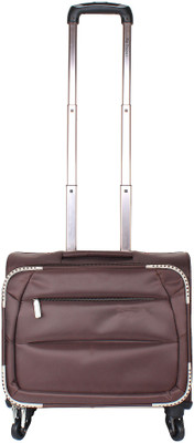 AmazingHind 17 inch Trolley Laptop Strolley Bag(Brown)