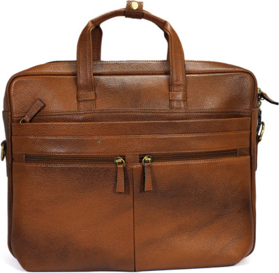 

REINE 14 inch Laptop Messenger Bag(Brown), Tan