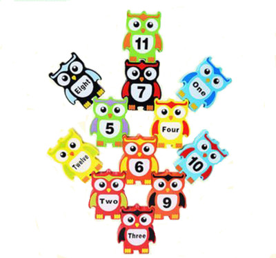 

TALKING GANESHA Wooden Happy Owl Balancing Stack Learning & Educational toy for kids Ages 3+(Multicolor)