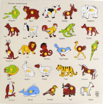 

J H Traders Animal Wooden Tray for kids(Multicolor)