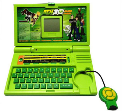 

Royle Katoch UPDATED NEW 20 ACTIVITIES FOR LEARN & PLAY Ben 10 English Learning LAPTOP Computer For Kids(Green)