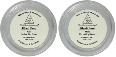 

Khadi Pure Herbal Mint Lip Balm Mint(Pack of: 2, 20 g)