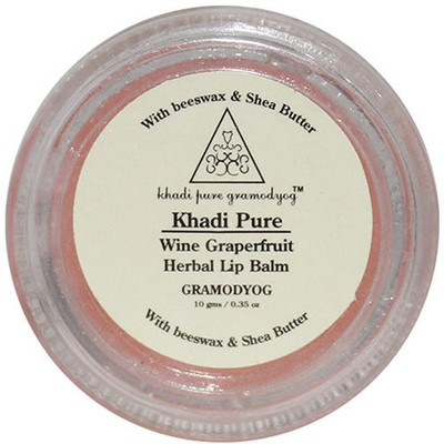 

Khadi Pure Herbal Wine Grape Fruit Lip Balm Fruity(Pack of: 1, 10 g)