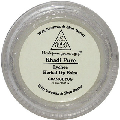 

Khadi Pure Herbal Lychee Lip Balm Fruity(Pack of: 1, 10 g)