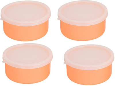 

Philco Carrolite Combo Pack of 2 orange Plastic Container 4 Containers Lunch Box(800 ml), Multicolor